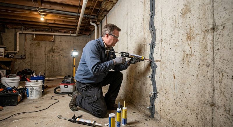 Basement Crack Repair in Southern Pines, NC