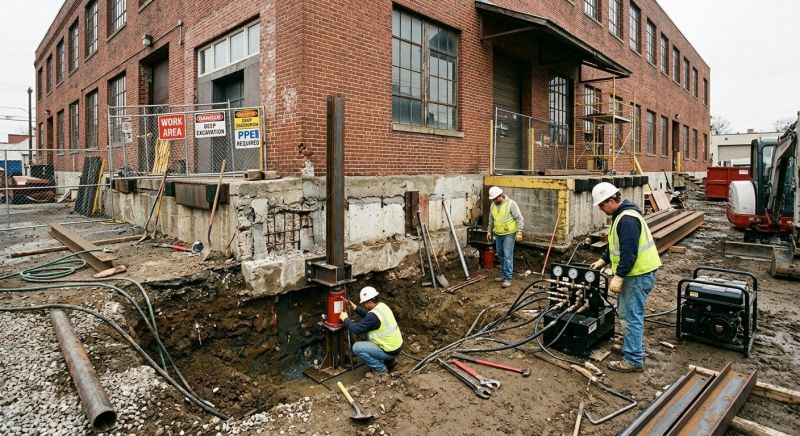 Building Foundation Repair in Pinehurst, NC