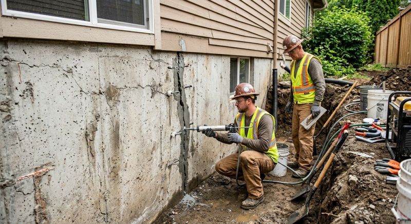 Cracked Foundation Repair in Aberdeen, NC