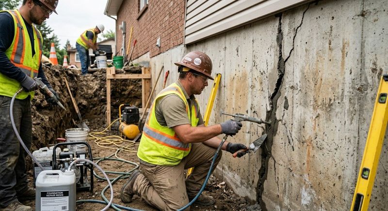 Cracked Foundation Repair in Cameron, NC