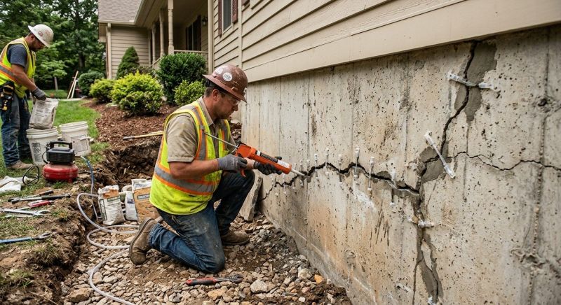 Cracked Foundation Repair in Southern Pines, NC