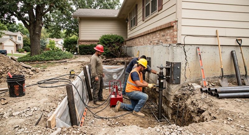 Cracked Foundation Repair in Moore County, NC