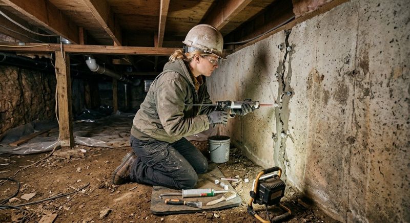 Crawlspace Foundation Repair in Spring Lake, NC