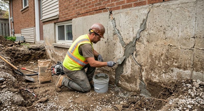 Foundation Crack Repair in Hoke County, NC