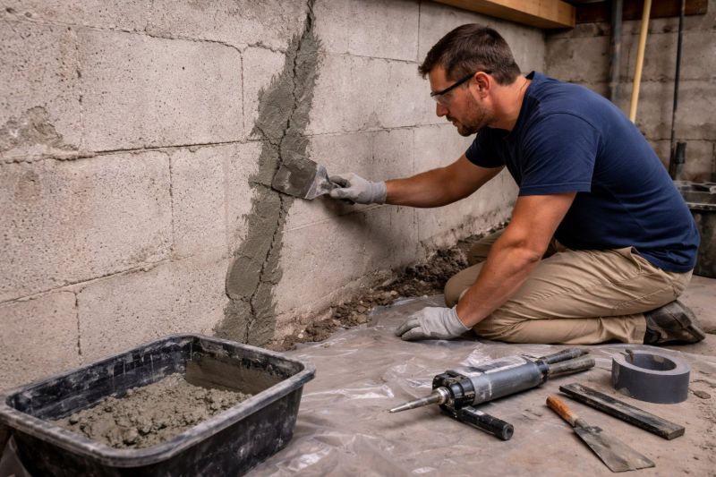 Foundation Crack Repair in Raeford, NC