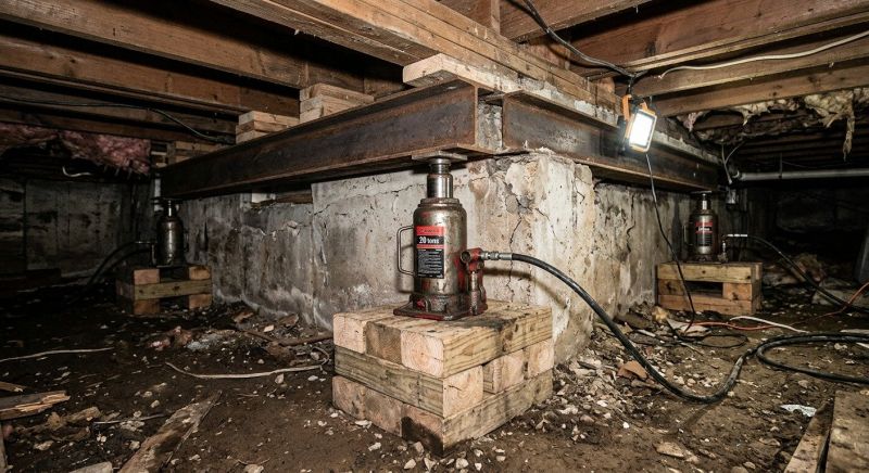 Foundation Jacking in Fayetteville, NC