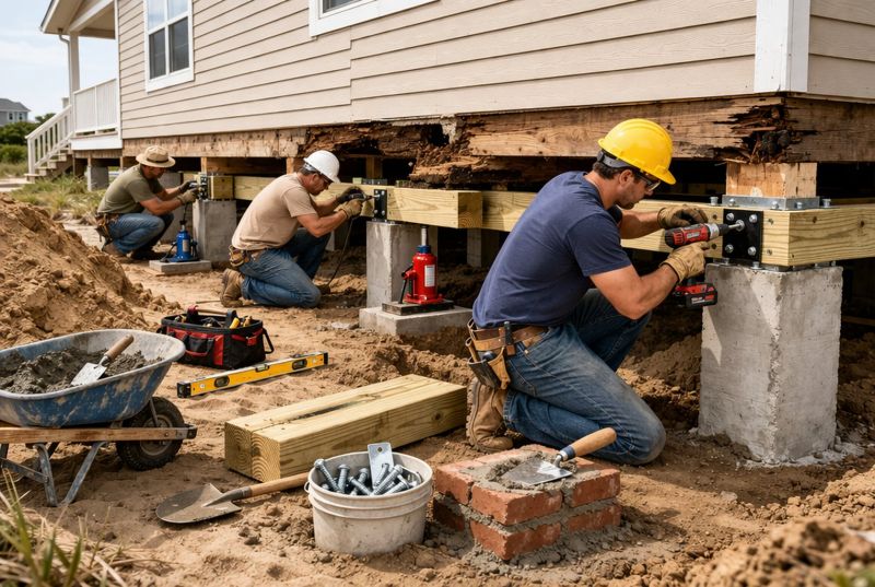 Foundation Raising in Southern Pines, NC