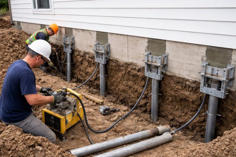 Helical Piers Installation in Southern Pines, NC