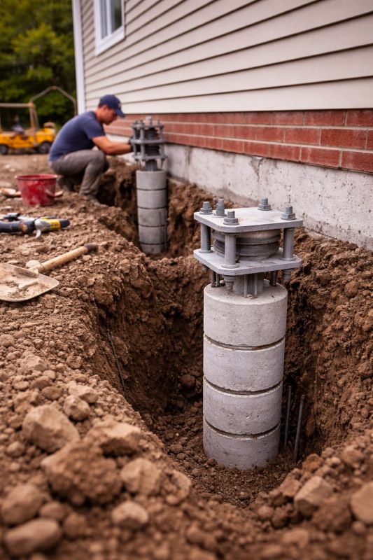 Helical Piers Installation in Southern Pines, NC