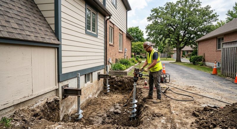 Helical Piers Installation in Southern Pines, NC