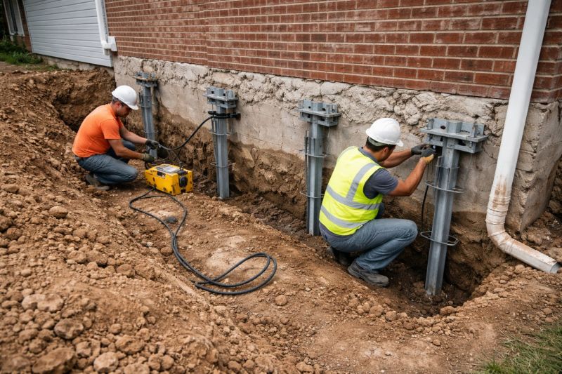 Helical Piers Installation in Southern Pines, NC