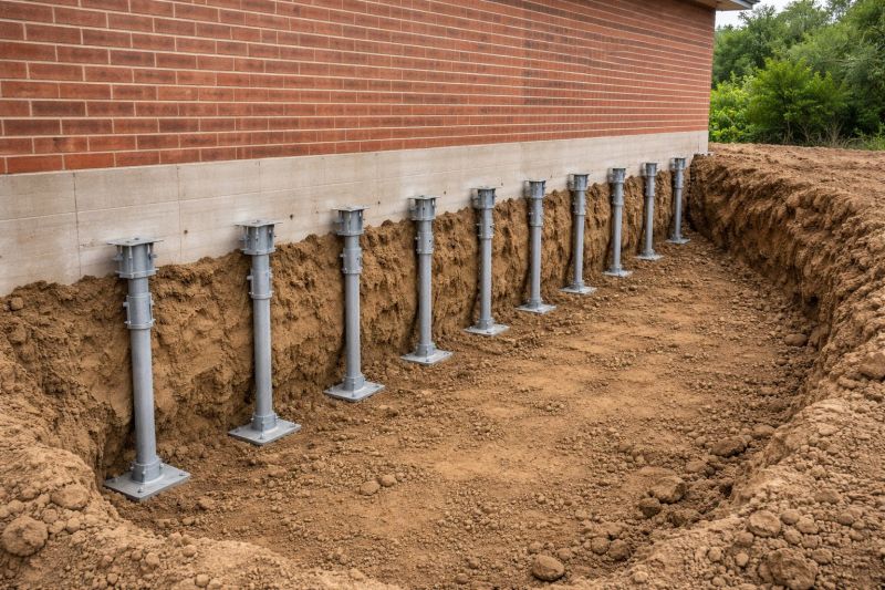 Helical Pile Installation in Southern Pines, NC