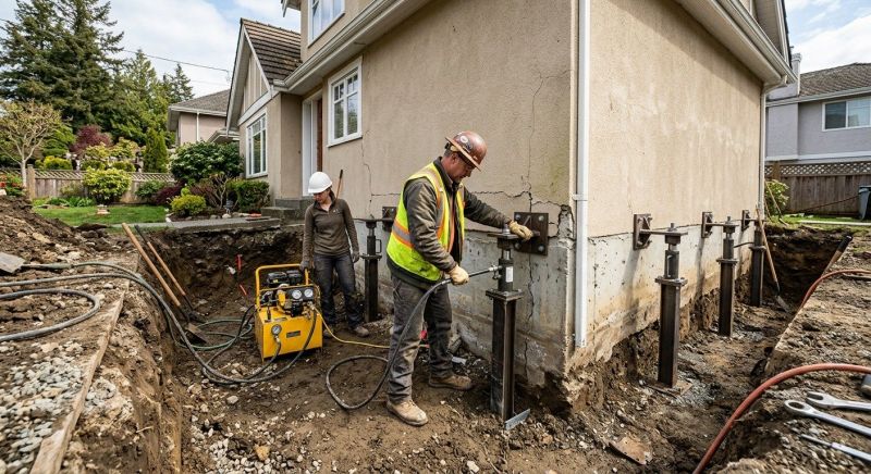 Sinking Foundation Repair in Southern Pines, NC