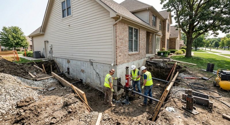 Sinking Foundation Repair in Southern Pines, NC