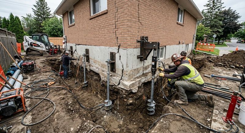 Sinking Foundation Repair in Raeford, NC