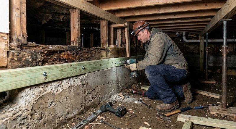 Sinking Foundation Repair in Spring Lake, NC