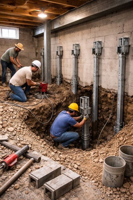 Structural Underpinning in Southern Pines, NC