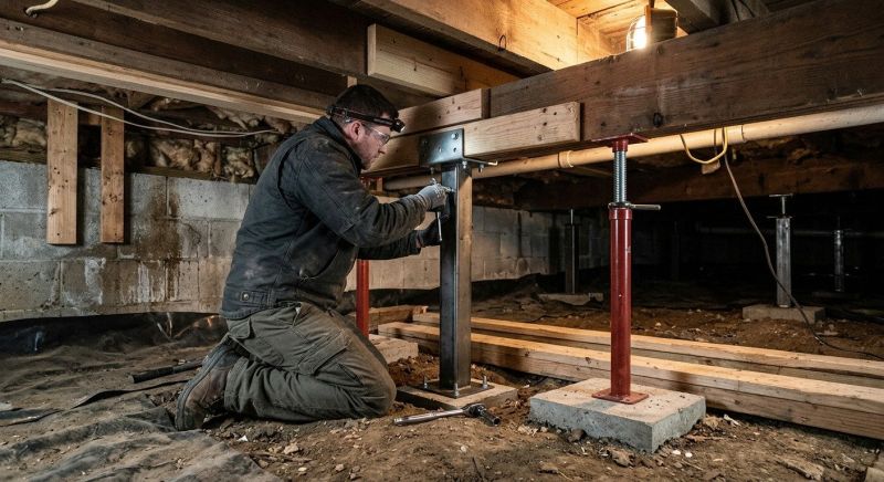 Structural Underpinning in Southern Pines, NC